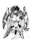  airazor airrazor artist_request beast_wars blush breasts cum cum_on_body cum_on_breasts cum_on_upper_body huge_breasts pubic_hair pussy transformers 