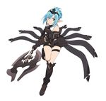  armor armored_boots asuna_(sao) asuna_(sao-alo) axe black_footwear black_gloves black_shorts blue_eyes blue_hair boots full_body gloves hair_ornament holding holding_weapon knee_boots leg_up looking_at_viewer official_art pointy_ears polearm short_hair_with_long_locks short_shorts shorts shoulder_armor simple_background smile solo spaulders standing sword_art_online sword_art_online:_code_register thigh_strap weapon white_background 