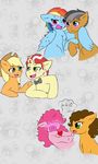  applejack_(mlp) blush cheese_sandwich_(mlp) earth_pony equine feral flim_(mlp) friendship_is_magic horn horse jolliapplegirl mammal my_little_pony pegasus pinkie_pie_(mlp) pony quibble_pants_(mlp) rainbow_dash_(mlp) table unicorn wing_hug wings 