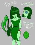  alien clothing dress fan_character female gem gemsona hair humanoid jolliapplegirl long_hair 