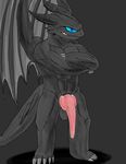  abs anthro barazoku claws digital_media_(artwork) dragon fangless how_to_train_your_dragon knot male male/male night_fury penis solo 