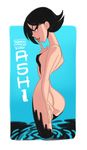  1girl ass black_hair character_request samurai_jack solo tagme 