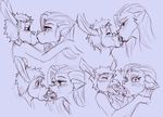  2017 age_difference anthro big_lips blush canine caught cub donkey embrace equine female french_kissing hair hannah_(ungulatr) kissing lips male mammal older_female ricky_(ungulatr) saliva shocked simple_background tongue ungulatr wolf young younger_male 