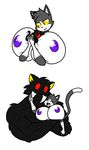  2017 alexandra_salome between_breasts big_breasts breasts duo feline female growth hug huge_breasts keco kecomaster larger_female larger_male male mammal nipples simple_background size_difference smaller_female smaller_male 