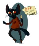  cat digital_media_(artwork) feline itty-bitty_(artist) knife mae_(character) mammal 