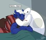  baymax bed big_hero_6 blue_skin dialogue disney dragon horn machine omny87 pillow robot thermometer 