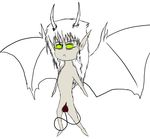  chibi demon drawing horn incubus male wings 