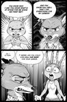  2017 angry anthro borba canine clothed clothing comic disney duo english_text female fox fur hi_res judy_hopps lagomorph male mammal nick_wilde rabbit screentones shocked text zootopia 