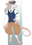  clothing digitigrade foolgirl fur made_grizzly male mammal necktie rat rodent thomas_g._altaire vest white_fur 