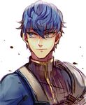  black_hair blue_eyes blue_hair fire_emblem fire_emblem_echoes:_mou_hitori_no_eiyuuou kash-phia male_focus multicolored_hair paison simple_background solo two-tone_hair upper_body white_background 
