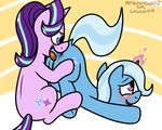  2017 anal butt cutie_mark digital_media_(artwork) duo equine female feral friendship_is_magic fur hair horn horse mammal multicolored_hair my_little_pony open_mouth oral pokefound pony purple_eyes pussy sex simple_background smile starlight_glimmer_(mlp) tongue tongue_out trixie_(mlp) two_tone_hair unicorn 