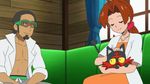  1boy 1girl animated animated_gif cat hanako_(pokemon) kukui_(pokemon) litten pokemon pokemon_(anime) pokemon_sm pokemon_sm_(anime) 