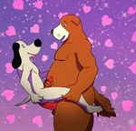  &lt;3 anthro athos balls butt canine dog dogtanian duo feet holding_penis humanoid_penis invalid_tag jking1200_(artist) male male/male mammal penis saint_bernard sex size_difference slightly_chubby stand_and_carry_position standing toes tongue tongue_out 