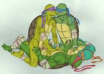  anal anal_penetration anthro blush brothers crylin cum donatello_(tmnt) foursome group group_sex incest kissing leonardo_(tmnt) male male/male michelangelo_(tmnt) penetration penis raphael_(tmnt) reptile scalie sex sibling teenage_mutant_ninja_turtles train_position turtle 