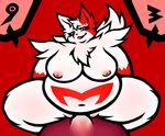  breasts chest_tuft chubby female first_person_view fur male nintendo nipples overweight penetration pok&#233;mon pok&#233;morph pokemon red_theme sex straight tuft unknown_artist vaginal vaginal_penetration video_games zangoose 