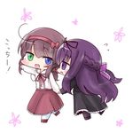  2girls multiple_girls murasaki_(senran_kagura) purple_hair ryoubi_(senran_kagura) senran_kagura tagme 