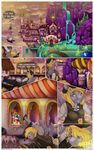  castle comic derpy_hooves_(mlp) equestria equine flying friendship_is_magic horn horse mammal morning my_little_pony palace pegasus pony princess princess_celestia_(mlp) royalty waterfall winged_unicorn wings zingiber 