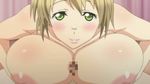  1boy 1girl animated animated_gif boku_to_misaki-sensei breasts censored green_eyes huge_breasts kaneko_hiraku large_areolae paizuri penis sex 