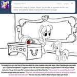  apple bitterplaguerat cheerilee_(mlp) dialogue earth_pony english_text equine food friendship_is_magic fruit horn horse loki_(bitterplaguerat) mammal my_little_pony pony table text unicorn 