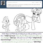  bitterplaguerat cutie_mark dialogue dragon english_text equine fan_character friendship_is_magic horn horse loki_(bitterplaguerat) mammal my_little_pony pony spike_(mlp) text twilight_sparkle_(mlp) unicorn 