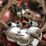  animated animated_skeleton armor bone doom english_text skeleton text undead video_games 
