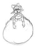  belly big_belly cephalopod chubbyjam female inkling marie marine nintendo post_vore solo splatoon squid video_games vore 