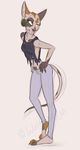  cat clothed clothing digital_media_(artwork) feline female fully_clothed mammal piercing sketch solo sphinx wolfpsalm 