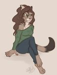  cat chewythewolf clothed clothing digital_media_(artwork) feline fully_clothed mammal shena sketch smile solo tabby wolfpsalm 