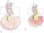  blue_eyes breasts cleavage clothed clothing colored conditional_dnp female fluffy fluffy_tail jade_(disambiguation) jade_(sequential_art) jollyjack jumpsuit letters mammal numbers rodent sequential_art solo squirrel 