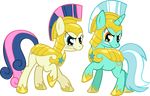  armor bonbon_(mlp) cutie_mark duo earth_pony equine female feral friendship_is_magic fur hair helmet horn horse horseshoe lyra_heartstrings_(mlp) mammal multicolored_hair my_little_pony pony royal_guard_(mlp) solo spaceponies unicorn 