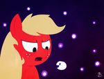  2017 applejack_(mlp) crossover equine female feralroku friendship_is_magic hallucination mammal my_little_pony purple_background samurai_jack samurai_jack_(character) simple_background 