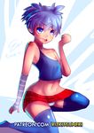  1boy ansatsu_kyoushitsu blue_eyes blue_hair blush crossdressing riz shiota_nagisa short_hair skirt trap 