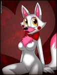  2015 anthro canine colored_nails eyelashes female fox fur heart_background lipstick makeup mammal mangle pink_fur pink_nails red_cheeks solo steam verona7881 video_games white_fur yellow_eyes 