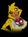  2017 animatronic avian bird chicken cristalwolf567 five_nights_at_freddy&#039;s five_nights_at_freddy&#039;s_4 glowing glowing_eyes machine mammal nightmare_chica_(fnaf) nightmare_cupcake_(fnaf) robot robotic_tongue teeth video_games 