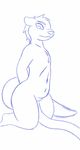  aaliyah_(oc) animated belly big_belly female inflation j5furry mammal mustelid navel otter sketch solo 