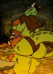  2016 2017 anthro argonian big_breasts big_butt breasts butt discoverychannelofficial fazzer12 female hi_res huge_breasts huge_butt scalie solo the_elder_scrolls thick_thighs video_games wide_hips 