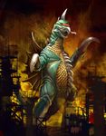  alien cyborg destruction fire giant_monster gigan godzilla_(series) grimbro kaijuu monster toho_(film_company) 