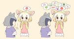  animal_ears apple boned_meat bow bowtie broccoli carrot cherry common_raccoon_(kemono_friends) cucumber eggplant fang fennec_(kemono_friends) food fox_ears fruit fur_collar hands_on_hips hands_over_mouth japari_bun kasa_list kemono_friends meat multiple_girls mushroom nodding pink_sweater raccoon_ears short_hair short_sleeve_sweater short_sleeves skirt sweatdrop sweater watermelon white_skirt 