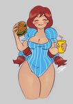  1girl breasts red_hair solo tagme wendy&#039;s wendy_(wendy&#039;s) 