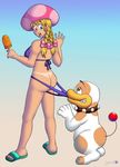  lady_machoke nintendo poochy super_mario_bros. toadette 