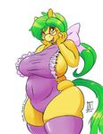  2017 anthro big_breasts breasts clothed clothing earth_pony equine eyewear fan_character female glasses green_hair hair hand_on_face horse legwear long_hair mama_mango_(character) mammal mature_female mother my_little_pony open_mouth parent pony simple_background slightly_chubby solo thick_thighs white_background zwitterkitsune 
