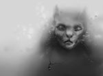  abstract anthro dew eyes_closed feline female fog himeragoldtail_(artist) jewelry mammal necklace solo whiskers 