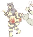  anthro arthropod bee big_breasts blush breasts butt dannyg disembodied_hand female insect looking_back nipples sketch slightly_chubby solo_focus spank_marks 