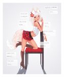  :d absurdres animal_ear_fluff animal_ears arched_back artist_name bare_arms bare_shoulders belt belt_boots bilingual boots breasts brown_footwear chair commentary crop_top cross-laced_footwear ehrrr english flower fox_ears fox_tail from_side full_body hair_flower hair_ornament high_heel_boots high_heels highres knee_boots lace-up_boots long_hair looking_at_viewer midriff miniskirt necktie open_mouth original plaid plaid_skirt red_eyes red_neckwear red_skirt shirt skirt sleeveless sleeveless_shirt small_breasts smile solo standing standing_on_one_leg tail thighs two_side_up white_hair white_shirt 
