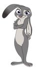  2016 anthro casual_nudity disney female fur judy_hopps kol98 lagomorph mammal nude purple_eyes rabbit solo zootopia 