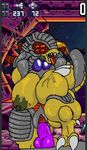  anthro big_breasts breasts dildo drooling echi101 metroid metroid_(species) multi_eye nintendo nipples omega_metroid penetration pussy pussy_juice saliva sex_toy solo thick_thighs tongue tongue_out vaginal vaginal_penetration video_games 