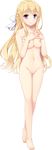  absurdres barefoot blonde_hair blush braid breasts censored french_braid full_body highres interlocked_fingers large_breasts long_hair looking_at_viewer mosaic_censoring navel nipples nude official_art purple_eyes pussy saeki_hokuto solo souma_izana suisei_ginka transparent_background 