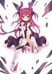  blue_eyes bodysuit fate_extra/ccc horns lancer_(fate/extra_ccc) long_hair pink_hair 