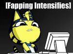  animal_crossing animated ankha cat computer feline female mammal masturbation meme nintendo seyferwolf video_games 