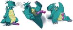  anal anal_beads anal_penetration anus dragon male narse penetration penis sex_toy wings 